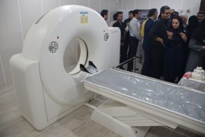 واحد سی تی اسکن و انکولوژی (شیمی درمانی ) بیمارستان ۲۲ بهمن مسجدسلیمان رسما افتتاح شد