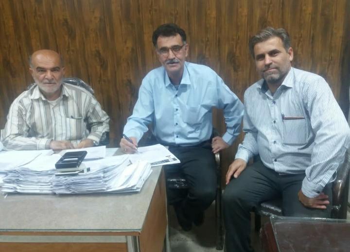 ثبت قرارداد بازیکنان ، سرمربی و اعضای کادر فنی تیم بزرگسال باشگاه زاگرس در هیئت فوتبال مسجدسلیمان