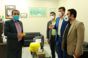 اهدای اقلام بهداشتی به بیمارستان ۲۲ بهمن مسجدسلیمان توسط دکتر علیرضا ورناصری