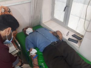 اهداء خون توسط کارکنان کارخانه سیمان کارون