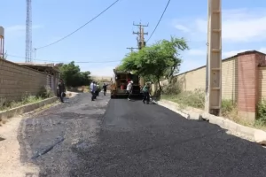 عملیات زیرسازی و روکش آسفالت منطقه کولرشاپ در حال اجرا می باشد