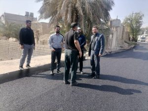 آغاز پروژه آسفالت پل شهید داریوش محمدی