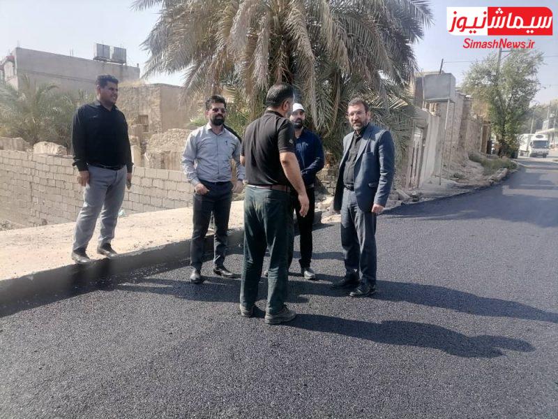 آغاز پروژه آسفالت پل شهید داریوش محمدی