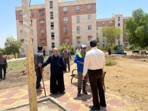 بازدید شهردار مسجدسلیمان از پروژه های عمرانی و وضعیت بوستان های سطح شهر