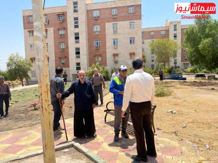 بازدید شهردار مسجدسلیمان از پروژه های عمرانی و وضعیت بوستان های سطح شهر