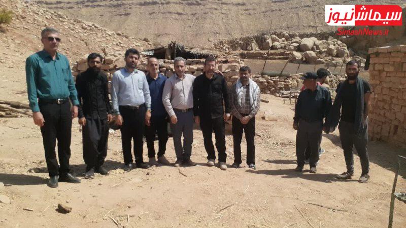حضور فرماندار مسجدسلیمان در روستای اکبرآباد لارم بخش مرکزی