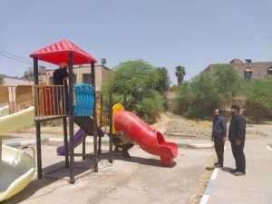 نصب ست وسایل بازی در بوستان چمران منطقه هشت بنگله