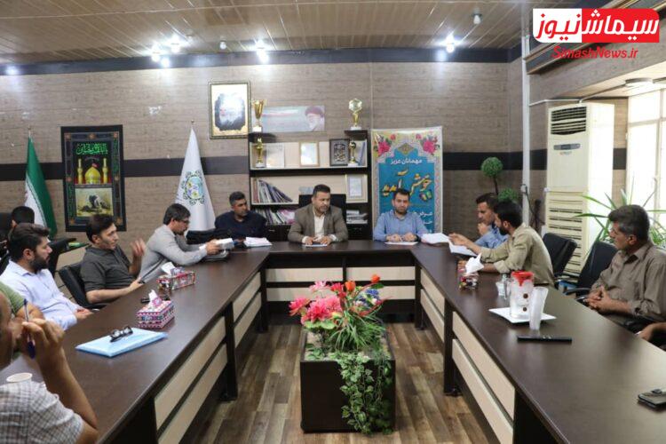 برگزاری جلسه شهردار مسجدسلیمان با پیمانکاران جهت بررسی موانع اجرای پروژه ها