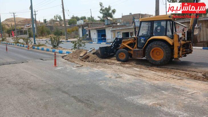 عملیات اصلاح هندسی تقاطع بلوار شیخ مندنی (شهید لطفعلی زیلایی) توسط شهرداری در حال انجام است