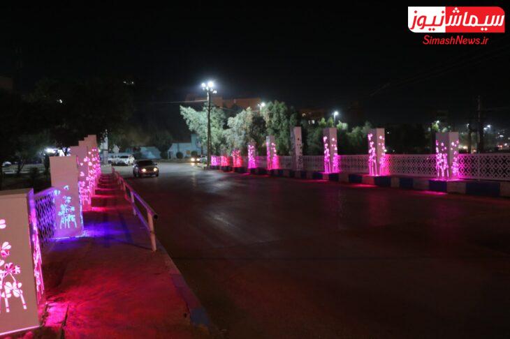 عملیات زیبا سازی و نورپردازی پل دره اشکفت با هدف بهبود چشم اندازهای شهری