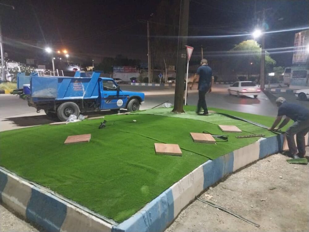 ایمن‌سازی، زیرسازی و جانمایی المان اسب پرنده در دستور کار شهرداری مسجدسلیمان قرار گرفت