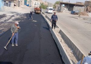 عملیات لکه‌گیری محورهای اصلی نمره هشت و شیخ مندنی در دستور کار شهرداری مسجدسلیمان