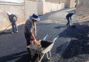 پایان عملیات آسفالت‌ریزی کوی شهید شکرالله راکی / تحقق یکی از مطالبات دیرینه شهروندان منطقه نمره هشت