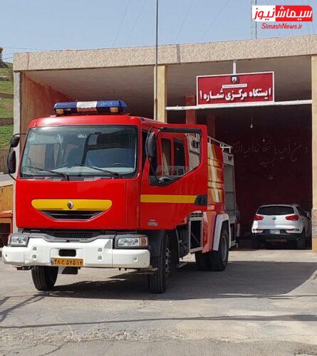 خودرو اطفا حریق آتش نشانی پس از بازسازی به ناوگان سازمان آتش نشانی اضافه شد