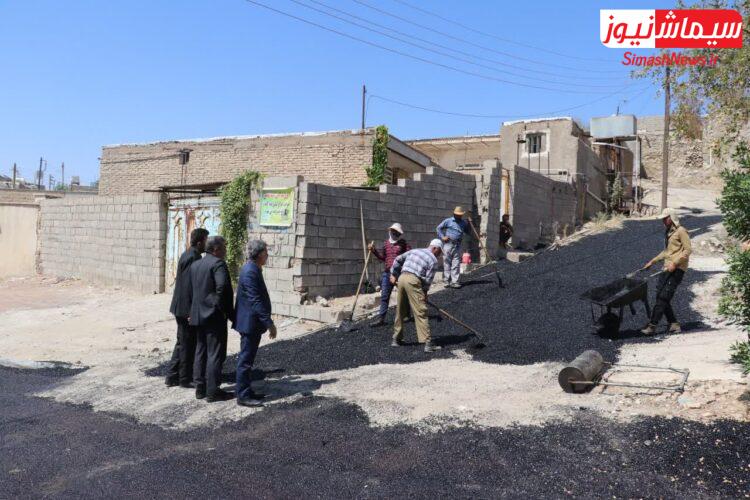 بازدید رئیس و اعضای شورای اسلامی شهر مسجدسلیمان از روند اجرای پروژه آسفالت منطقه کلگه (خیابان شهید علیرضا اسیوند)