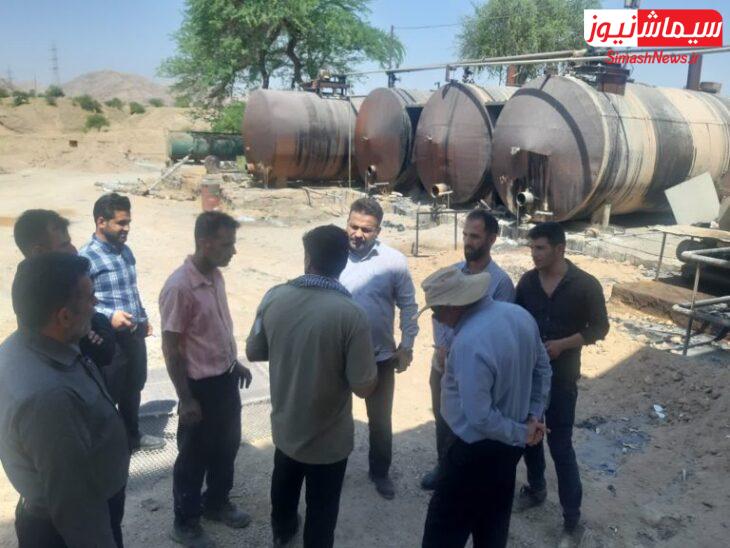 بازدید محمد خسروی شهردار مسجدسلیمان از کارخانه آسفالت