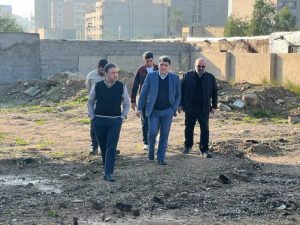 بازدید میدانی شهردار مسجدسلیمان از روند عملیات اجرایی پروژه تکمیل و بازسازی پارک منطقه پنج بنگله