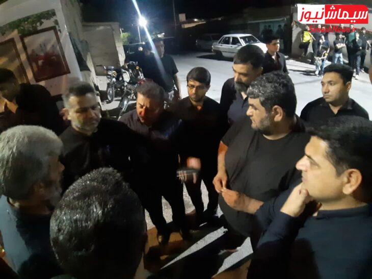 حضور محمد خسروی شهردار مسجدسلیمان و اعضای شورای اسلامی شهر در هیئت های عزاداری سطح شهر